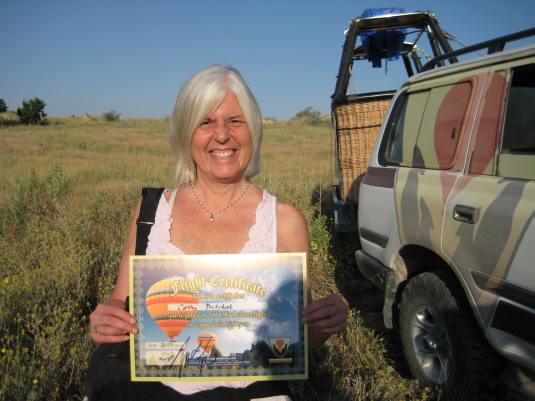 me with my ballooning certificate