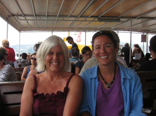 me and a fellow william & mary graduate on the bosphorus cruise